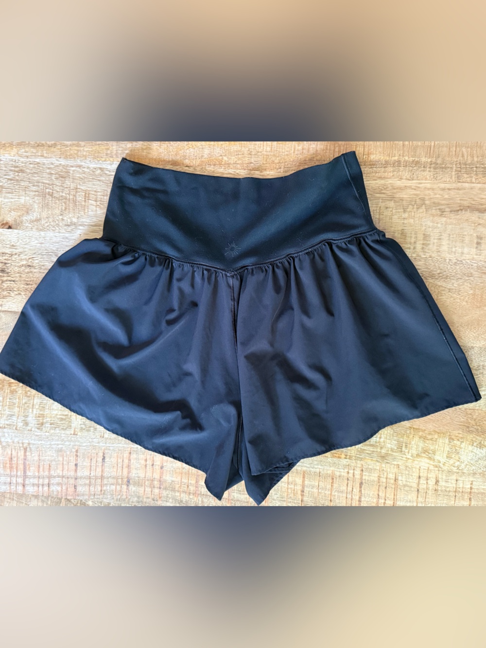 Offline by Aerie Black High Rise Flowy Running Skort Skirt Size Small